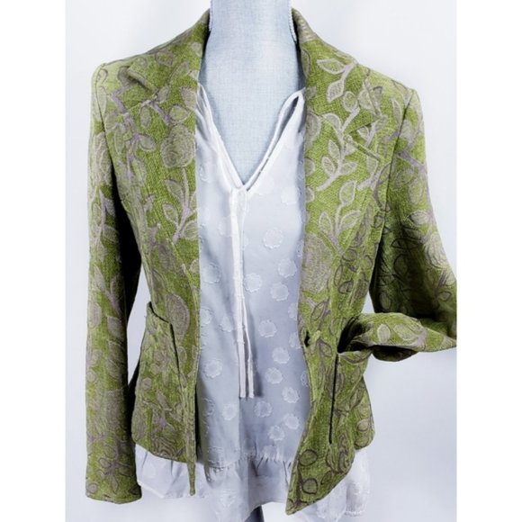 Taunt Rose Brocade Boho Style Blazer S - Picture 3 of 7